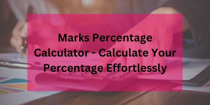 marks percentage calculator