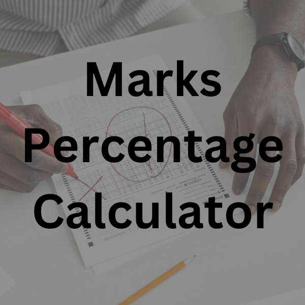 marks percentage calculator